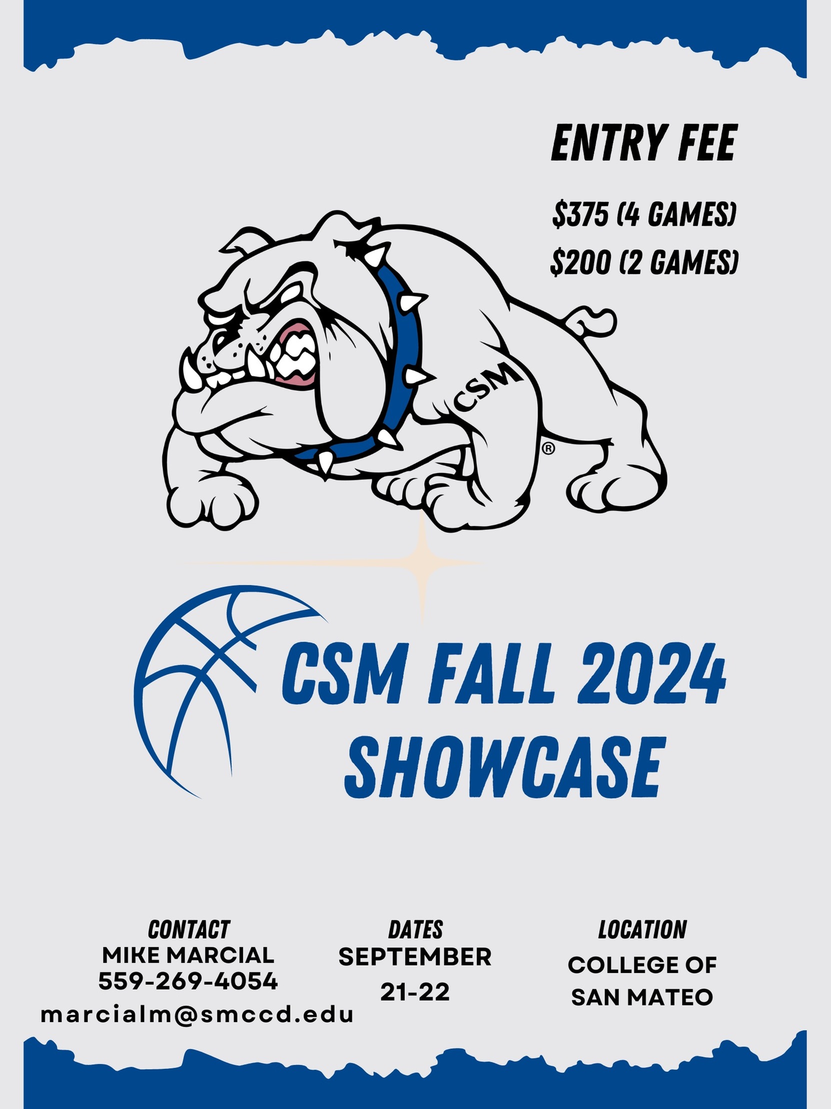 CSM Men's Basketball to host Fall Showcase on September 21-22