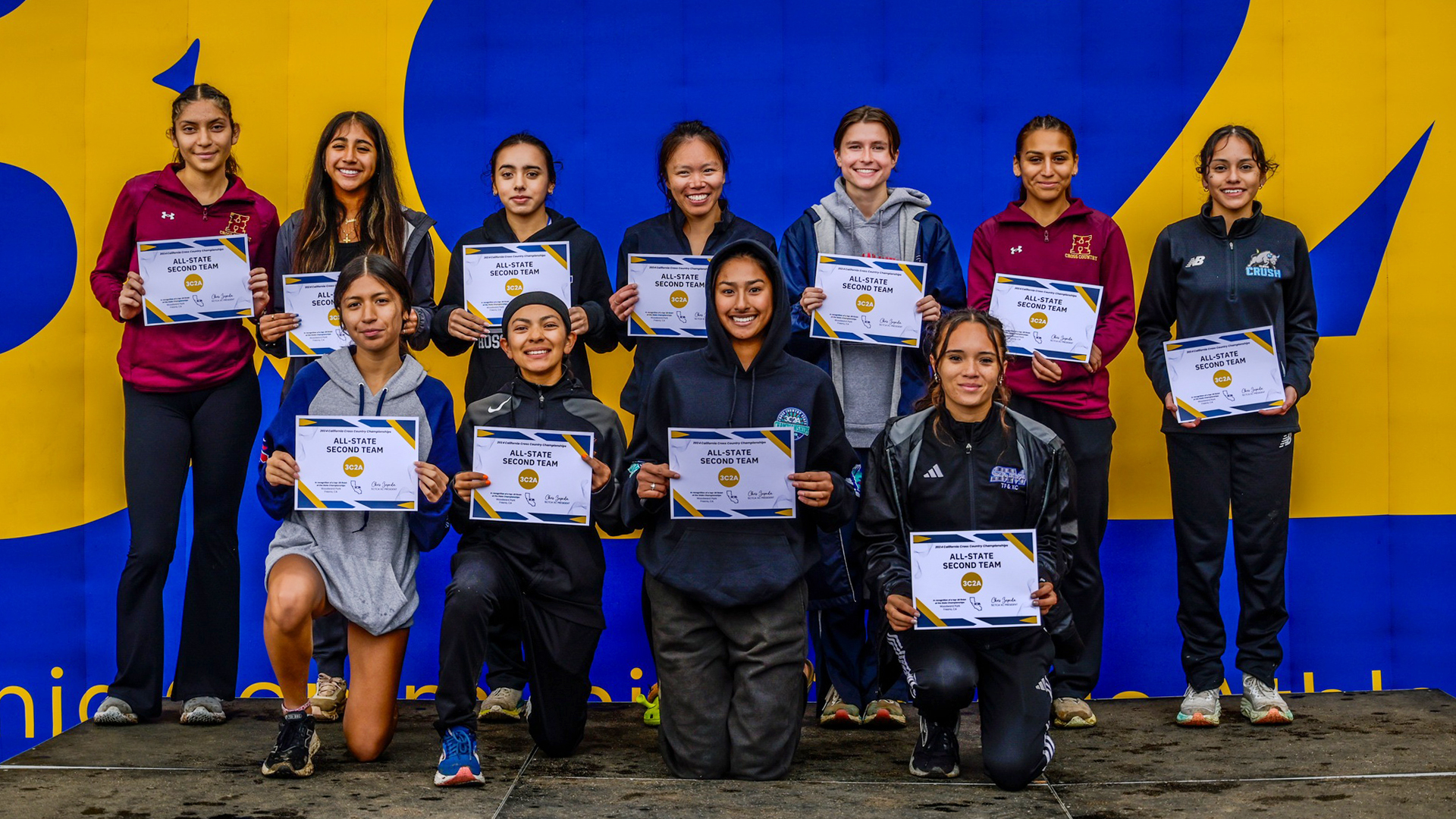 Ericka Dorn (bottom row, right) earned second-team All-State honors