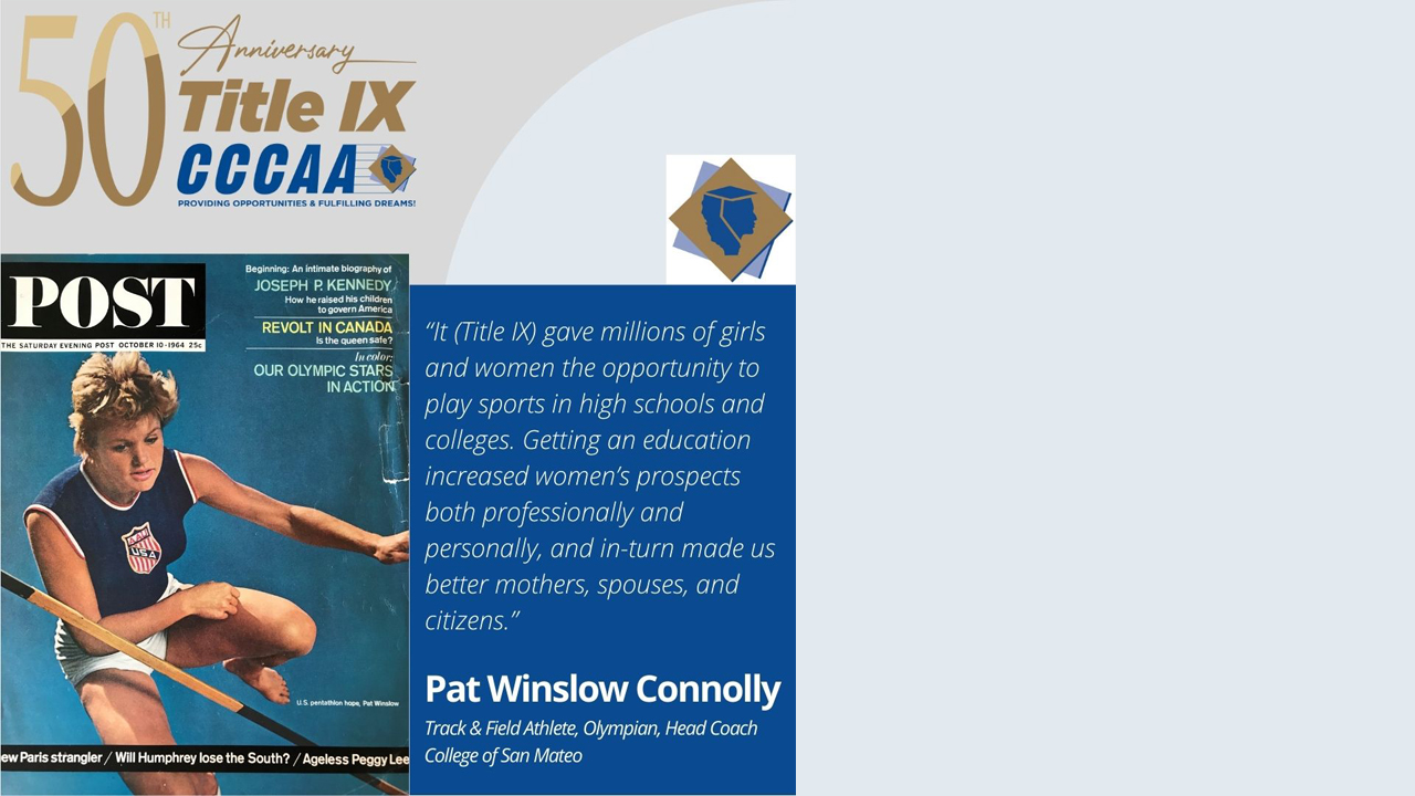 CCCAA honors CSM graduate Pat Winslow Connolly during Women's History Month